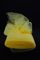 Tulle fluorescent JAUNE ORANGE au mtre