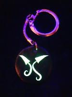 Porte-clé psylos phosphorescents en pâte polymère