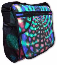 Sac à bandoulière UV motif Psy Rainbow Web