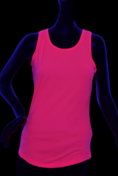 Débardeur femme sport rose fluo UV S