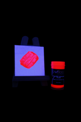 Peinture fluorescente 100ml UV active ROSE