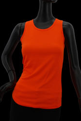 Débardeur femme sport orange fluo UV XS