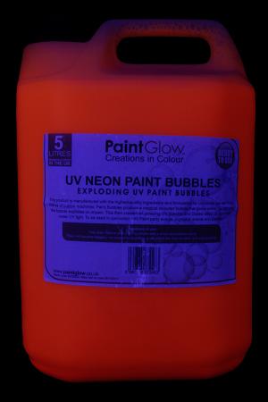 Liquide à bulles orange fluo 