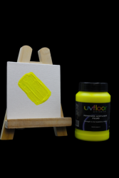 Peinture fluorescente250ml UV active JAUNE