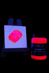 Peinture fluorescente 250ml UV active ROSE