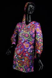 Robe + bandeau Hippie fluo femme M