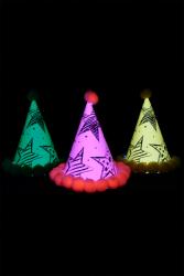 Petit chapeau fluorescent - 3 pices