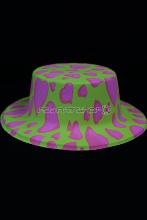 chapeau canotier fluo