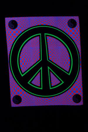 Mini tenture fluo : Peace Sign