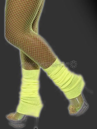 Chaussette danse fluo néon jaune