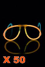 Kit 50 lunettes fluo orange