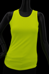 Débardeur sport jaune fluo femme XS