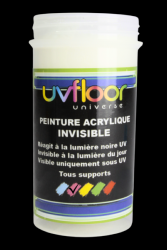 peinture UV  invisible rouge 100ml