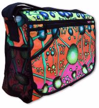 Sac à bandoulière UV motif Psy Atomic Rainbow