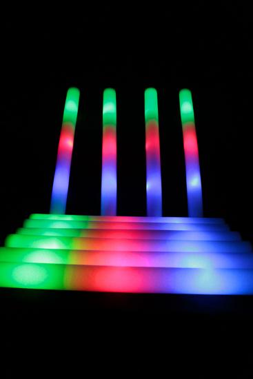  Lot de 10 bâtons mousse led multicolor