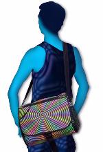 Sac à bandoulière UV motif Psy Headspin