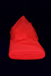 Tulle fluorescent ROUGE au mtre