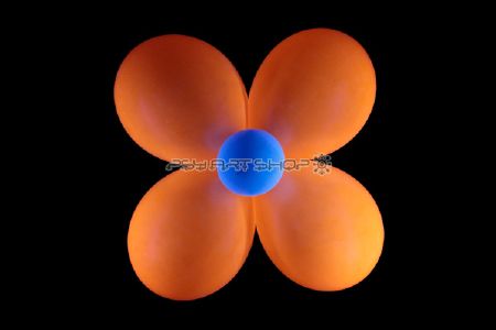 Ballon fluo orange Ø 23cm