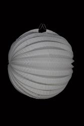 Lampion fluo 22 cm blanc