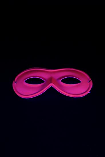 Masque rose fluo loup