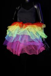 Tutu multicolore fluo UV 45 cm