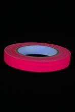 Gaffer rose fluo 19mm x 25m plastifié