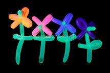 Ballon UV fluorescent  sculpter Assortiment de couleurs