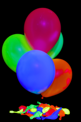 50 ballons baudruche ovales vert fluo Ø30 cm