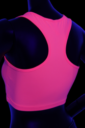 Brassière sport rose fluo S