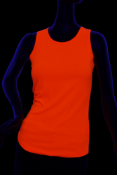 Débardeur femme sport orange fluo UV XS