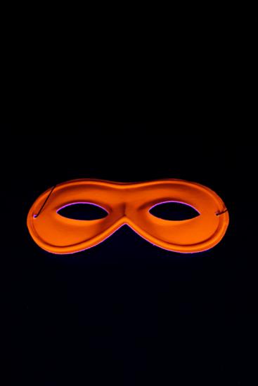 Masque orange fluo loup