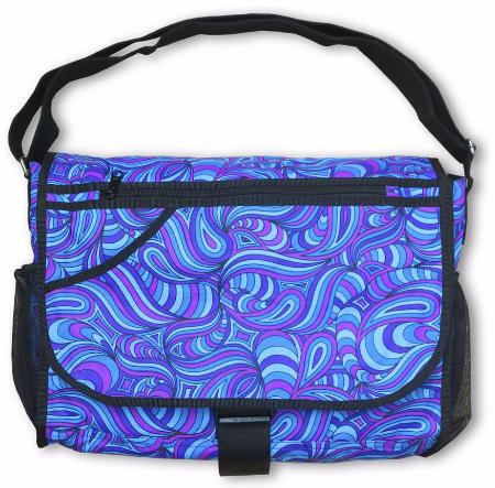 Sac à bandoulière UV motif Psy Bleu Spash