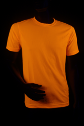 T-shirt sport orange fluo homme M
