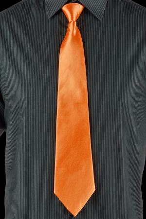 Cravate fluo orange réglable