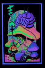 Blacklight Poster :ALICE DREAMING IN WONDERLAND