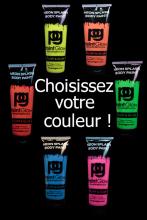 Peinture fluo liquide à lancer 250 ml UV Bleu