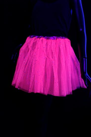 Tutu rose fluo UV 40cm