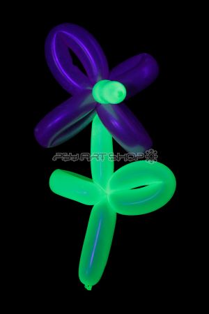 Ballon UV fluorescent à sculpter Violet
