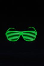 Lunette fluo verte "fun"