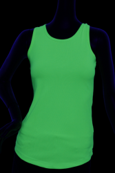 Débardeur sport vert fluo femme XS