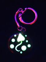 Porte-clé psylo phosphorescent en pâte polymère