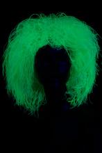 Perruque fluo vert cheveux de fée