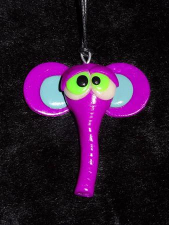 Pendentif « rigolos zanimaux » éléphant