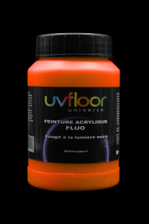 Peinture fluorescente 250ml UV active ORANGE