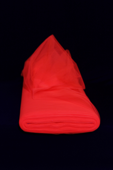 Tulle fluorescent ROUGE au mètre