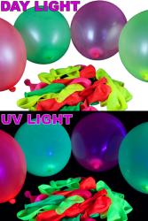  Ballons fluo multicolore Ø 23cm lot de 100