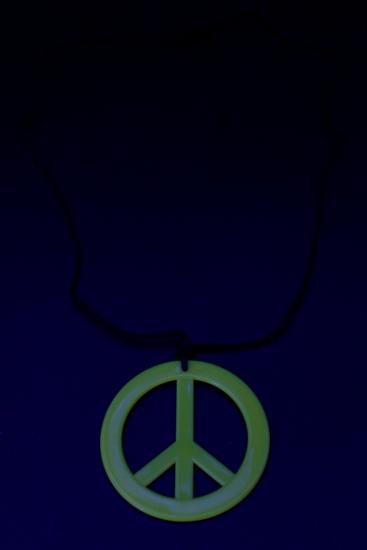 Collier jaune fluo Hippie 