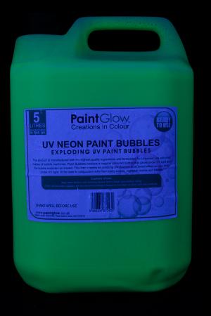 Liquide à bulles vert fluo UV
