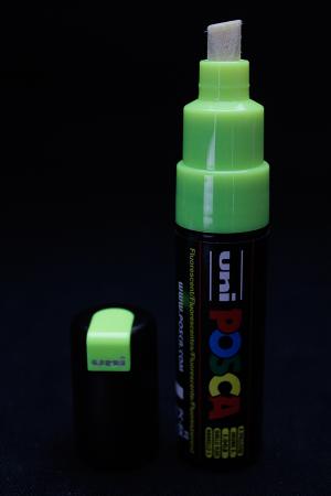 Marqueur POSCA 8 mm Jaune fluo UV