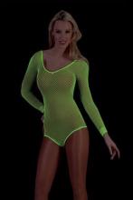 Body résille fluo vert